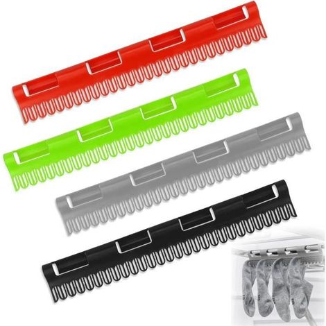 Etendoir Chaussette,Porte-Chaussettes Coupe-Vent,Etendoir à chaussettes en plastique,pour Chaussettes,sous-vêtements,4 couleurs (1/4)