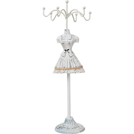 Porte-Bijoux - Support Métal Rangement Boucles Doreilles Bracelets Colliers - Décoration Table Chambre Fille - Hauteur 25 Cm - 1 Pièce