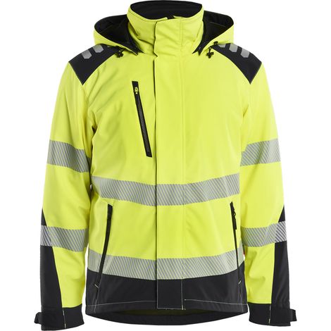 Veste de travail softshell hiver haute-visibilité 4400 Jaune fluo/Noir 4XL