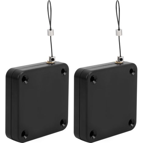 Deux petits ferme-portes portables pour la maison ou le bureau, équipés de capteurs automatiques et ne nécessitant aucun perçage.