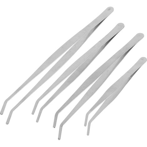 4 Stück Langes Edelstahl Gartenpinzetten Satz mit Feiner