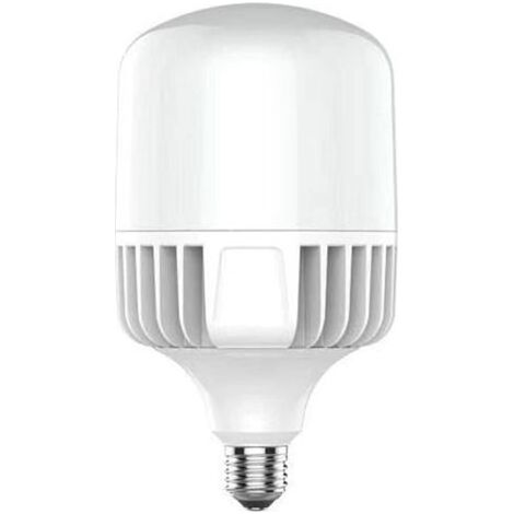 Ampoule LED E-40-60W - Lumière froide 6500K - 6000 lm - Conception de turbine et plaque de dissipateur de chaleur - Éclairage industriel et extérieur, culot E40, blanc - Lot de 1dengyank