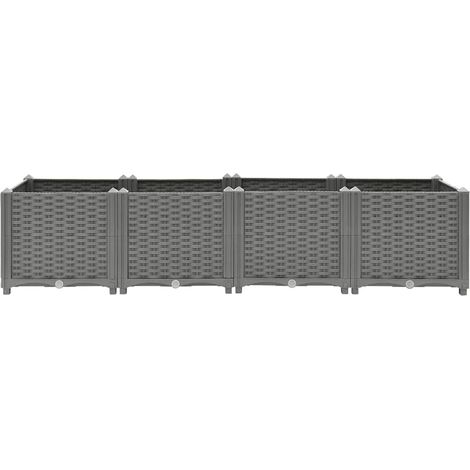 Maison Exclusive - Fioriera Rialzata 160x40x38 cm in Polipropilene (1/5)