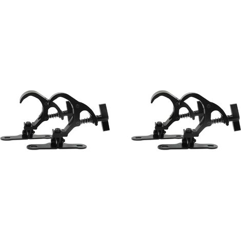2 Paire de Crochets de LumièRe de ScèNe en Aluminium, Faisceau de LumièRe à TêTe Mobile, Charge de Sécurité 150 Kg pour Équipement de ScèNe DJ Disco (B) (1/4)