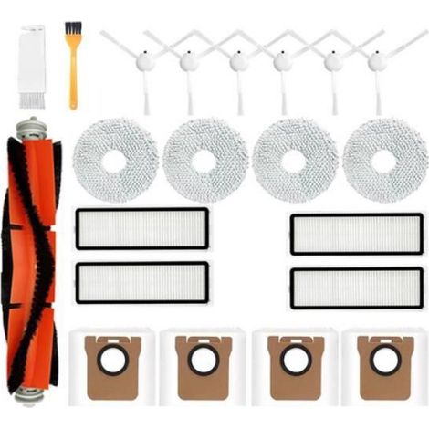 Brosse Latérale - Filtre Hepa - Serpillière - Sac À Poussière - Pour Robot Aspirateur X10+ Dreame S10 L10s Ultra - Lot de Rechange (1/4)