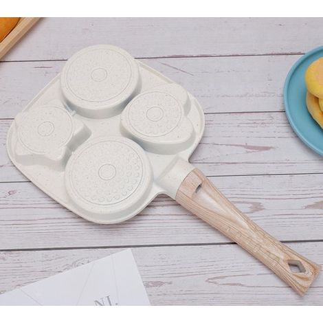 Sartén antiadherente de 4 tazas,ideal para preparar tortitas saludables en el desayuno,hamburguesas y tocino. Fácil de limpiar (1/5)