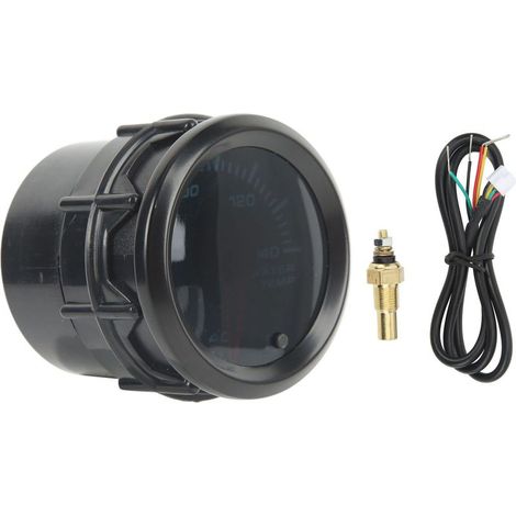 Thermomètre de Température de Liquide de Refroidissement 7 Couleurs LED 52mm avec Capteur pour Modèles Modifiés Essence (1/5)