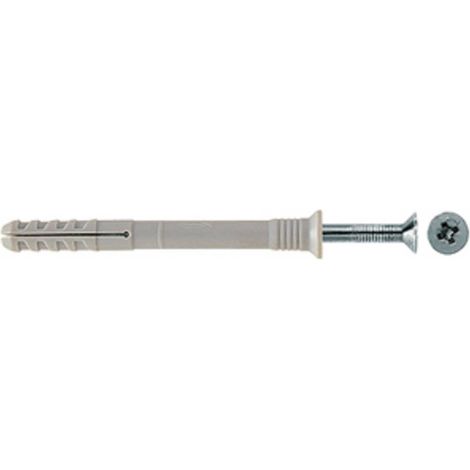 Fischer 100x Cheville à frapper N 5 x 30/5 S avec vis à frapper A2 acier inoxydable - 050370 (1/2)