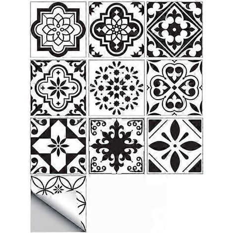 20 autocollants pour carrelage, 20 cm x 20 cm, pour cuisine (1/5)