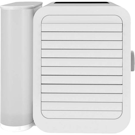 Climatiseur portable, ventilateur de refroidissement par évaporation, mini climatiseur personnel USB de bureau avec lumières LED colorées (1/5)