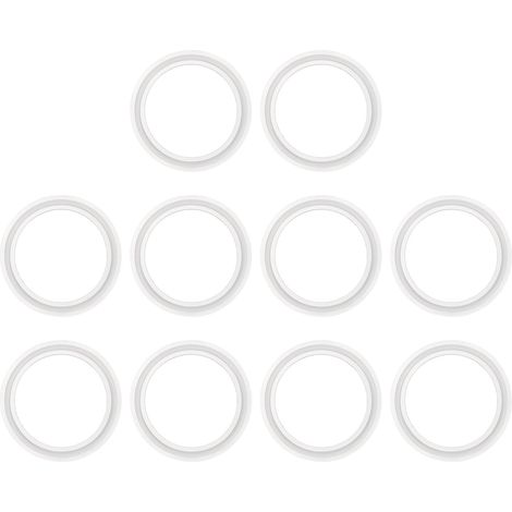 10Pcs Joint 64mm OD 48mm ID Joints de Serrage Sanitaires TC Rondelles de Virole en Silicone Raccords de Tubes Joints Toriques pour Équipement de Brasserie Laitière (1/5)