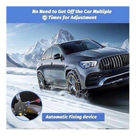 Chaine Neige 12mm Chaîne de Traction Universelle de Secours Pour Voitures Pickups et SUV (HKN 130) (1/4)