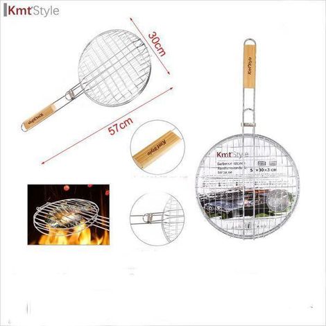parrilla rejilla doble redonda para barbacoa 57x30x3 cms ktmstyle mejor precio