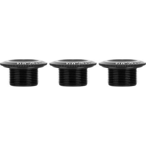 Stück 18 mm Aluminiumlegierung Fahrradwellenachsen-Schraubmutter Zubehör Fahrradkurbelabdeckung (schwarz) (1/5)
