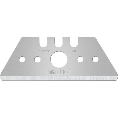 Martor Trapezklinge 165232.70 Pack a 10 Stück rostfrei abgerundete Spitzen (1/3)