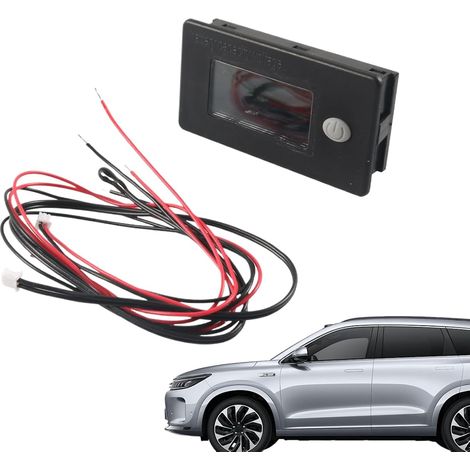 Moniteur de Batterie Marine Voltmètre LCD Pour Bateau Avec Capteur De Jauge de en Temps Réel pour Véhicules de Golf Automobiles Marins Bateaux (1/5)