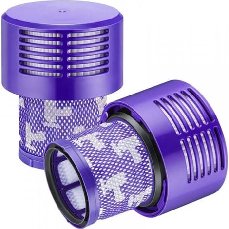 2 Paquet Lavables Rutilisables Filtre de Remplacement pour Dyson V10 Cyclone Animal Absolute Motorhead Total Clean Pro Extra Aspirateur Sans Fil avec Brosse de nettoyage-aspirateur dyson (1/4)