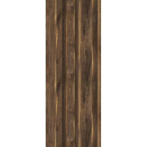 Wide Planked Walnut Laminate Kitchen Upstand 4.1m x 100mm x 20mm - PP9479