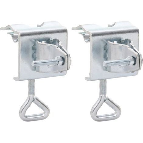 "SALE 2025'"Pinces à parasol pour balcon - Lot de 2 - 32 mm acier chill984805 (1/5)