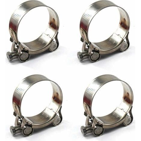 4 pièces 52-55mm Colliers de serrage à boulon en T Acier inoxydable 304 Collier de serrage (1/5)