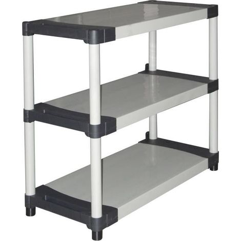 Tood 8019053053163 Kunststoffregal schwarz/grau 80x40x85 cm (1/4)