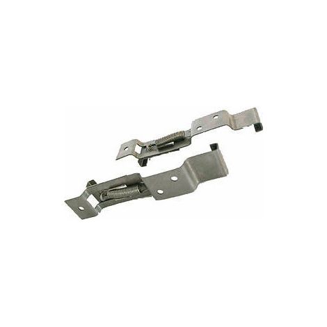 Maxter – Support plaque minéralogique x2 – Fixation par clip – Pour plaques en verre et métal – Non homologué (1/2)