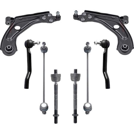 KIT BRACCIO OSCILLANTE 8 PEZZI COMPATIBILE CON PEUGEOT 508 II (FB, FH, F3) 2.0 BlueHD / Kit Sospensione Completo OE/OEM / Bracci Oscillanti + Testine Sterzo / Sostituzione Diretta OEM