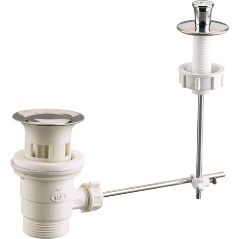 Piletta per lavabo standard in PVC con tirante