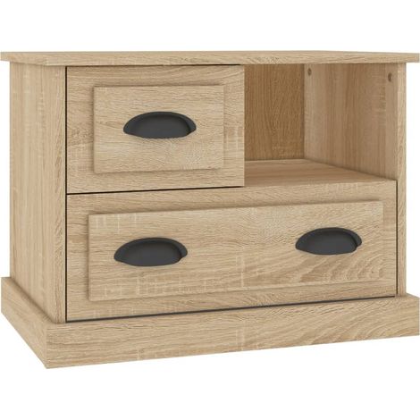 Maison Exclusive - Mesita de noche color roble Sonoma 60x39x45 cm