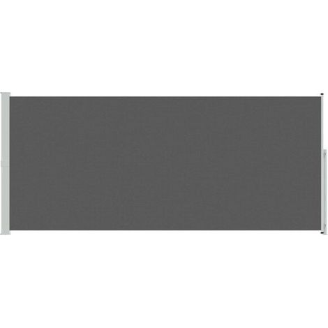 Auvent latéral rétractable, 100 % polyester, fer et acier (1/5)