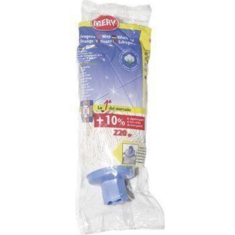 Balai Serpillère Frange - Fibre Synthétique - 34 X 10 X 7 Cm - Pour Sols Lisses Cuisine Salle De Bain - 1 Piece