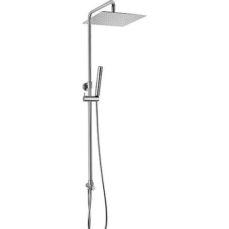 Colonna doccia Jacuzzi Sunset senza miscelatore con deviatore meccanico e supporto doccia con flessibile grigio 0SU00846JA04 (1/2)