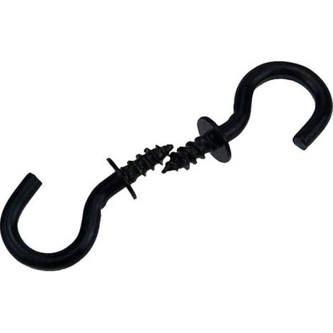 Crochets À Visser Plafond - 1 27 Cm - Pour Suspension Plantes Décorations Tasses - Noir - Lot De 200 Pièces (1/5)