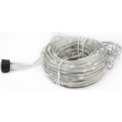 100 m Lichterkette für den Außenbereich, 600 warmweiße LEDs – 8 Beleuchtungsmodi – robustes PVC – Dekoration für Hochzeiten und Weihnachten (1/5)