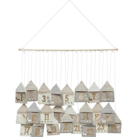 Calendario dell'avvento da parete beige l90cm - Atmosphera créateur d'intérieur (1/2)