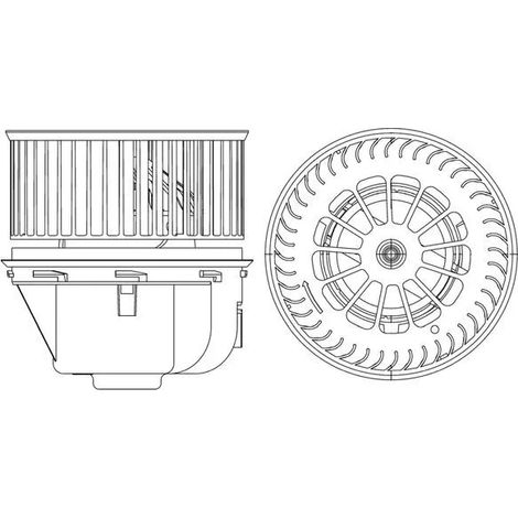 Pulseur d'air habitacle MAHLE AB 264 000P FORD 1 548 220 7G9T 18456 CA