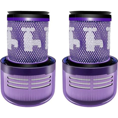 2 filtres HEPA lavables pour sèche-cheveux Dyson V12 Detect Slim Absolute Clean