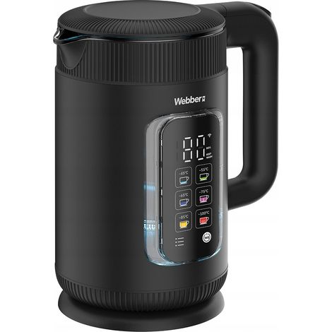Webber WK115 WLAN-Wasserkocher 1,5 l, Glasinnenraum, Warmhaltefunktion (1/5)