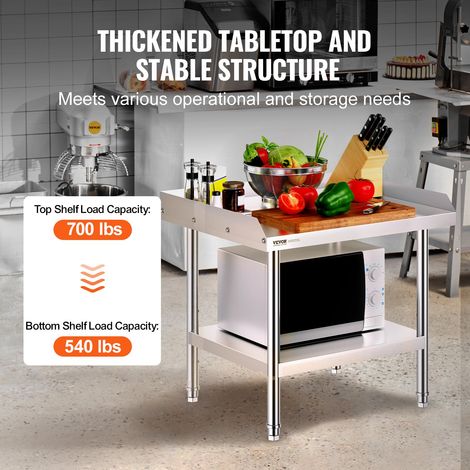 Table de Travail en Acier Inoxydable 71 - 1x61x66 cm (1/5)