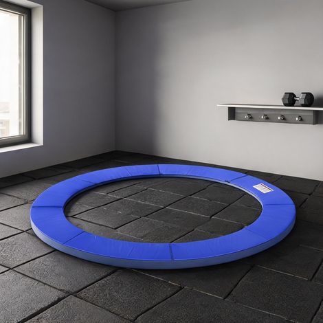 Protection de bord pour trampoline Ø244 cm blanche matelassée (1/5)
