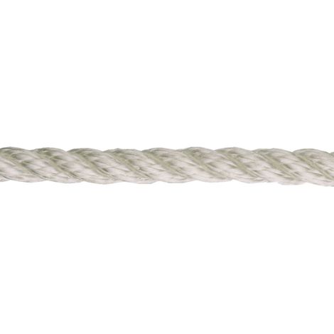 Corda in polipropilene per ormeggio Ø 14 mm. bianco 25 mt.