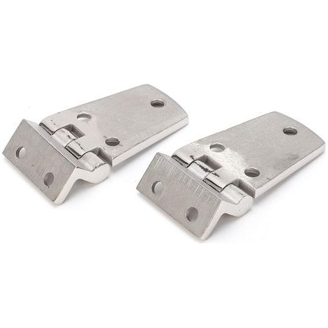 2 Pieces Steel Cabinet Hinges Pieces Steel Boat Door for 2 Portable (1/5)