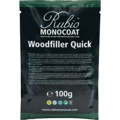 Woodfiller Quick – Mastic à bois professionnel à prise rapide - 100 g - Clair