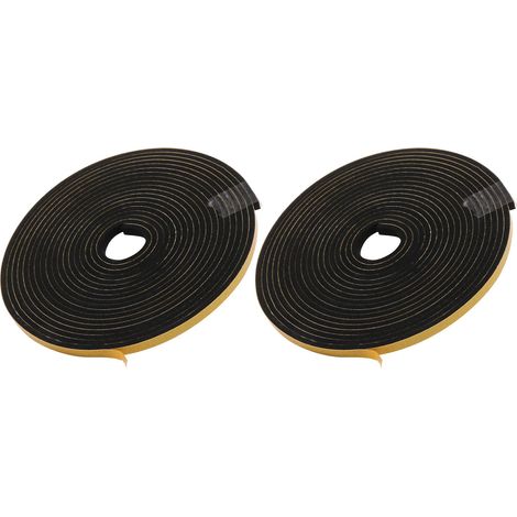 Guarnizione per porte, striscia di tenuta per isolamento del telaio della porta, 4,8 m, 6x3 mm, set da 2 (1/4)