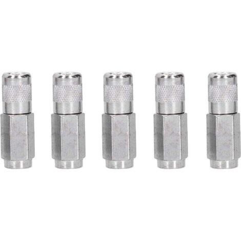 5Pcs Grease Gun Coupler Durable Wear-Resistant Grease Gun Flat Nozzles for Equipment Maintenance Grease Gun Tips MUMU (1/4)