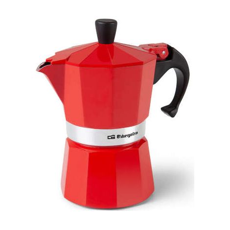 Kaffeemaschine Orbegozo KFR 340 rot 3 Tassen Aluminium