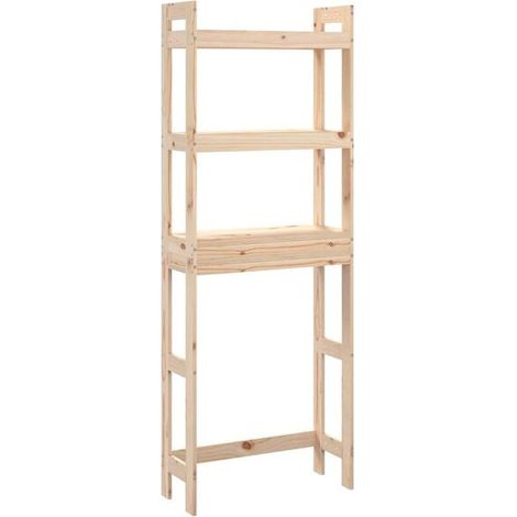 Étagère de salle de bain, 63 x 26 x 171 cm, en pin massif (1/5)