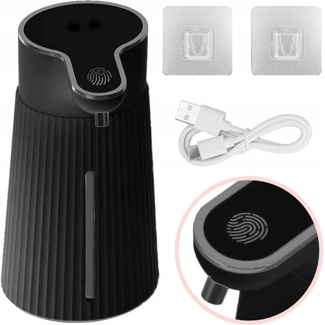 Dispensador de jabón líquido sin contacto, 400 ml, automático, grande, USB-C, IR (1/5)