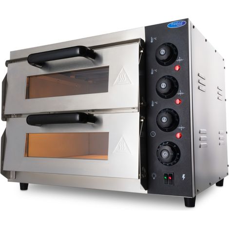 Four à Pizza - pour 2 Pizzas Ø40 cm - Double Étage - Maxima
