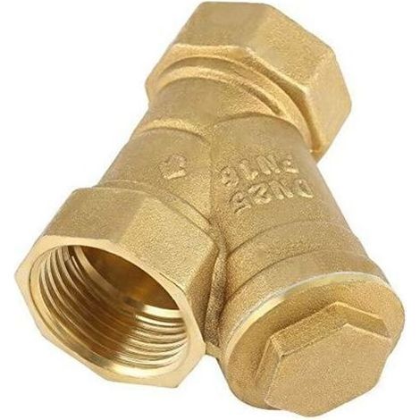 1 "BSPP Filetage femelle en laiton de connecteur de valve de filtre de tamis en forme de Y de dureté élevée pour la séparation huile-eau (1/5)